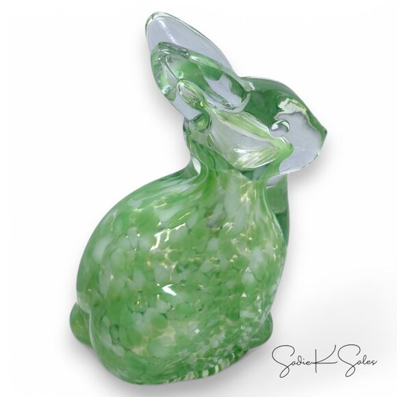Threshold Confetti Glass Easter Bunny Green 7.97" Target NWT - Picture 4 of 6